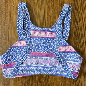 High neck swimsuit top